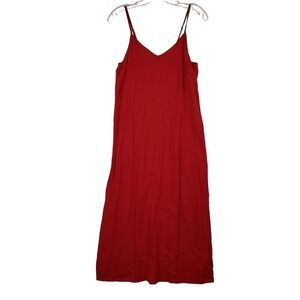 Free People Pink Dress Liner Size XS Cami Spaghetti Strap‎ Midi Dress Wallflower